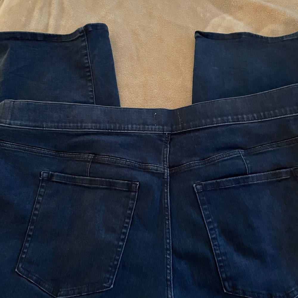 Lane Bryant Dark Blue Plus Size Denim Women's Jeans - Picture 3 of 6